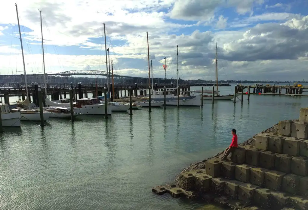 Spending One Beautiful Day in Auckland, New Zealand - Heritage Landing view of the waterfront and yatchs