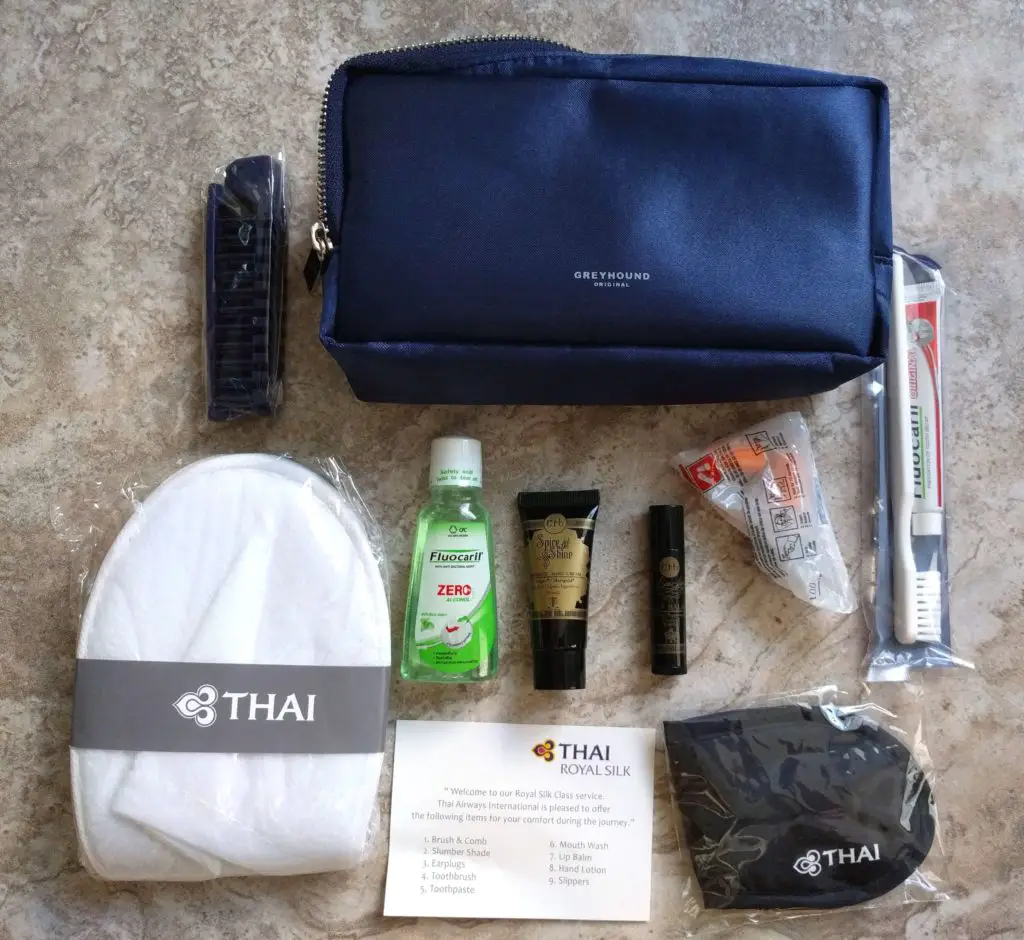 Flight Review: Thai Airways SGN to BKK and BKK to SYD in Business Class - Thai Airways Amenity Kit