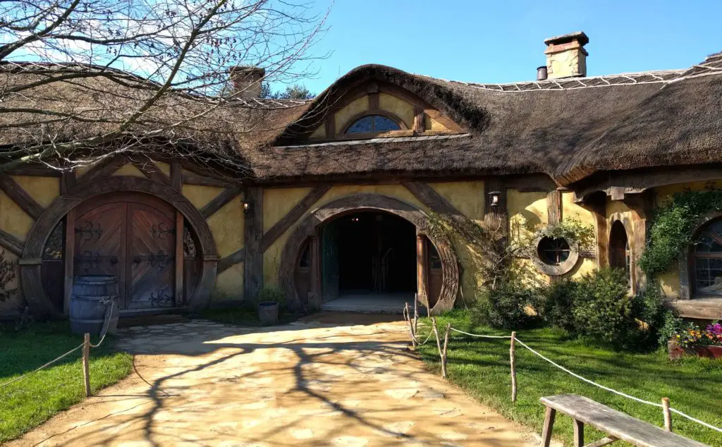 Visit to Hobbiton Movie Set in New Zealand - Green Dragon Inn