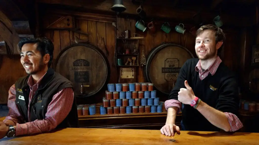 Visit to Hobbiton Movie Set in New Zealand - Green Dragon Inn