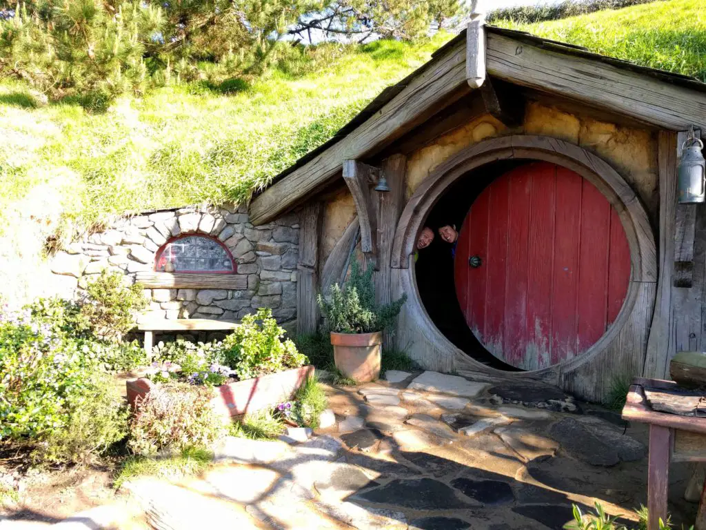 Visit to Hobbiton Movie Set in New Zealand - Hobbit Hole