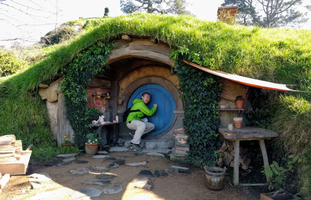 Visit to Hobbiton Movie Set in New Zealand - Hobbit Hole