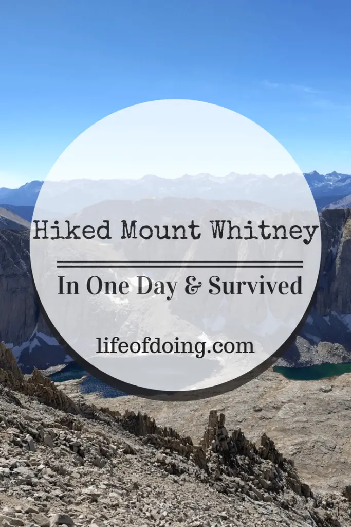 Hiking mt whitney in hotsell one day