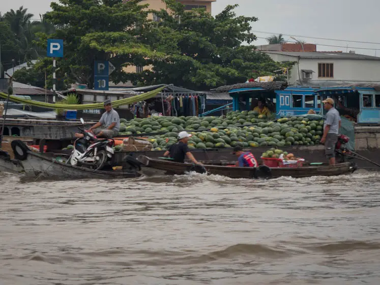 Cai Rang Floating Market in Mekong Delta, Vietnam