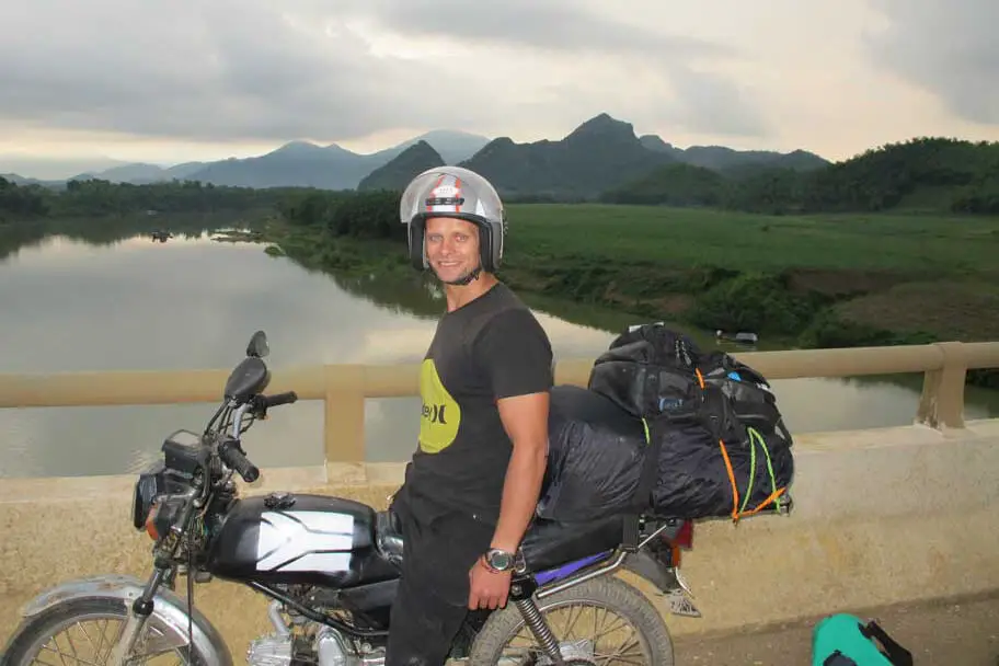 Travel through Vietnam on a motorbike