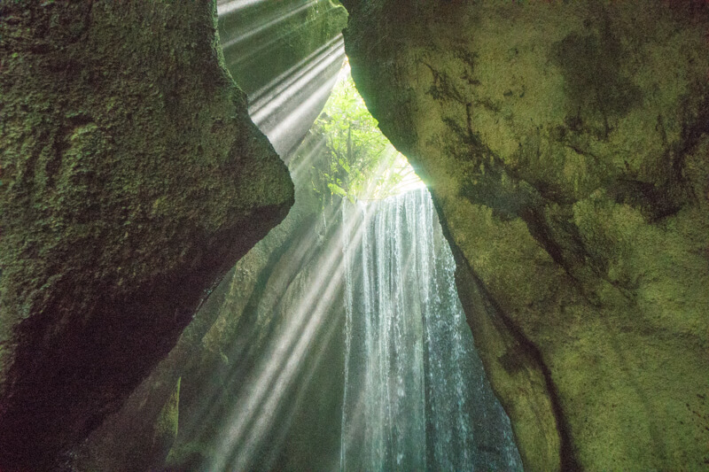 Tukad Cepung Waterfall in Bali, Indonesia