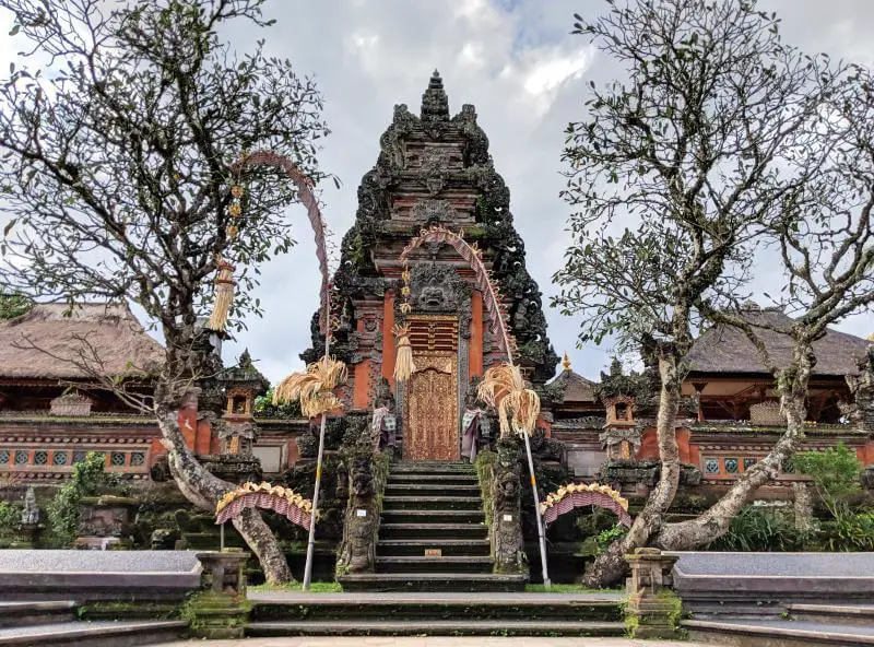 Pura Taman Saraswati in Ubud, Bali, Indonesia