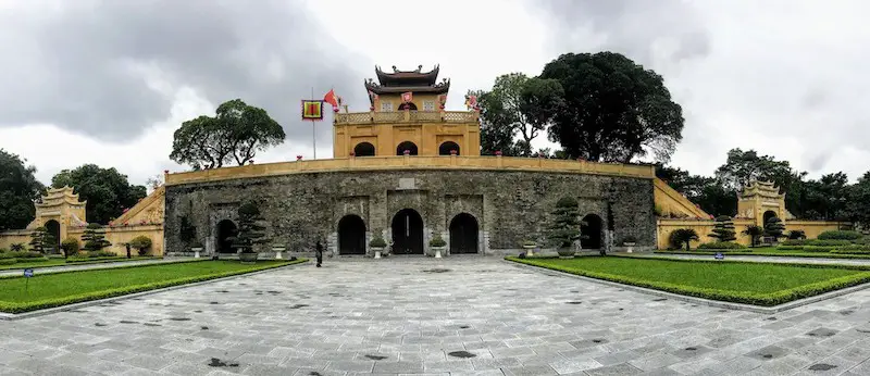 Entrance of the Imperial Citadel of Thang Long, also known as the Hanoi Citadel.