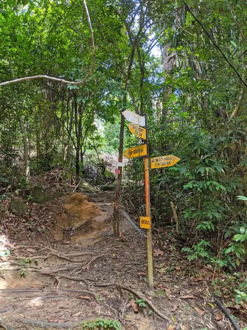 Look out for the signpost when you're hiking Penang Hill via Heritage Trail. It directs you to the Top Station.