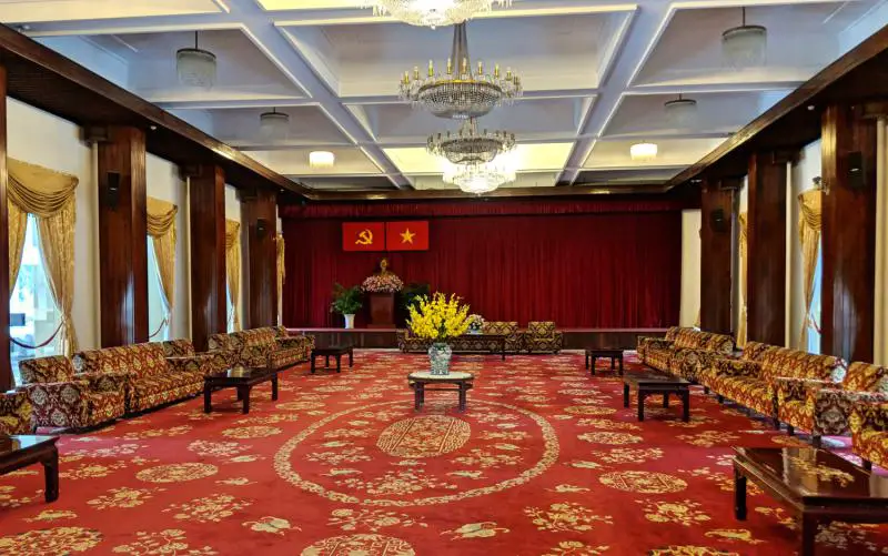 Visit the Independence Palace (Reunification Palace) when it rains in Ho Chi Minh City, Vietnam. It's a top indoor activity to do with the rainy weather.