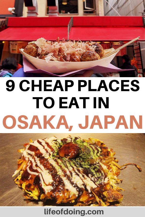 This post showcases the best restaurants in Osaka for cheap foods. The list includes popular street foods such as takoyaki and okonomiyaki.