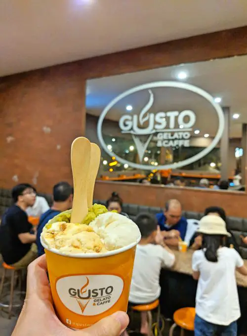 Gusto Gelato is a good place to eat in Bali, Indonesia.