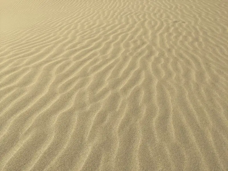 Waves carved into the sand at Oceano Dunes near Pismo Beach, California