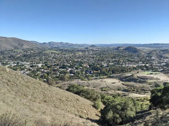 Views of San Luis Obispo from Mount Madonna hiking trail