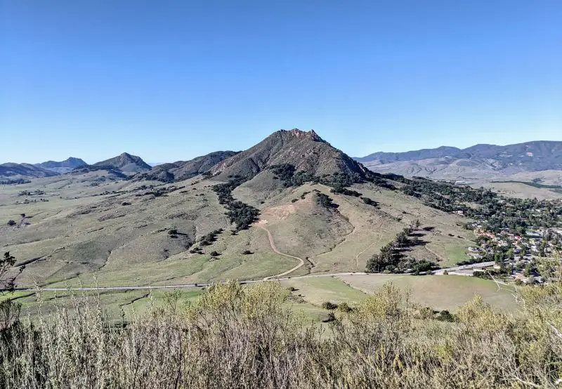 View of Bishop Peak from Madonna Mountain