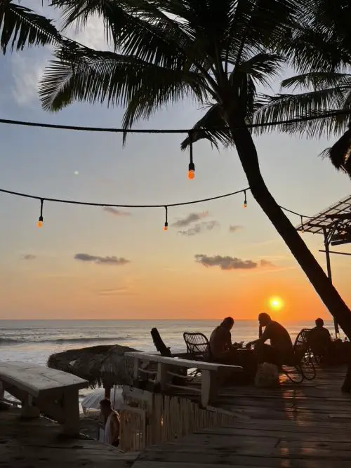A sunset view from La Brisa in Bali, Indonesia