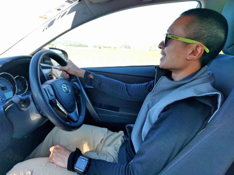 Justin Huynh, Life Of Doing, drives a Toyota car in New Zealand