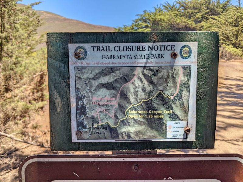 Map of the Soberanes Canyon Trail