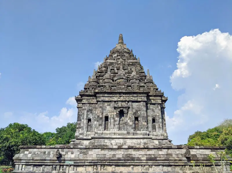 Budrah Temple on Prambanan Temple Complex has mini stupas for the roof