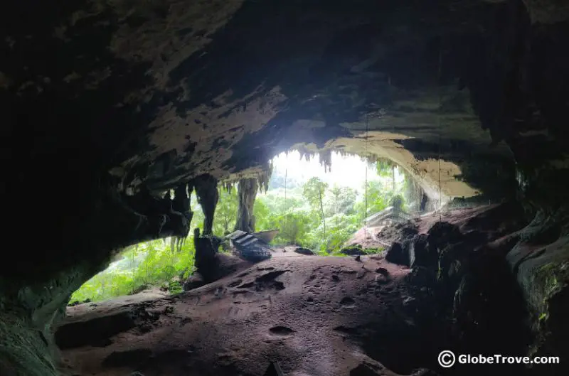 The opening of a cave in Niah National Park in Sarawak, Malaysia, Borneo