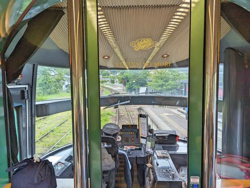 The driver of the Yufuin no Mori Train